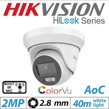 CAMARA HILOOK DOMO 2MP COLORVU 2.8MM WDR/IP66